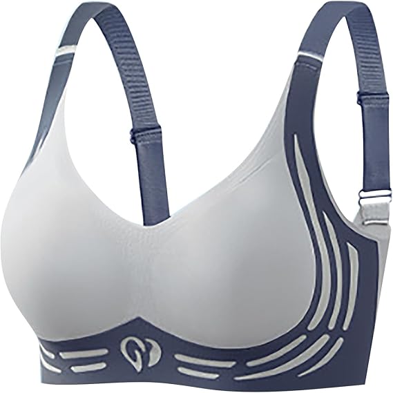 Lolvmvchi Wireless Push Up Bra Zekear Seamless Lifting Bras Anti-Sagging Super Gather Bra Comfort Pushup Bra for Older Women