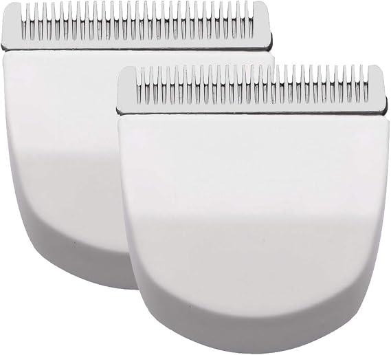 2PCS White Professional Peanut Clippers/Trimmers Snap On Replacement Blades #2068-300-Fits Compatible with Peanut Hair Clipper