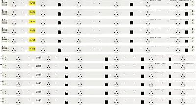 LED Backlight Strip for UE46EH6030 UN46EH5300 UN46EH6000 UN46FH6030 BN96-24110A 24111A 23596A 23597A 2012SVS46 3228 FHD LEFT06 RIGHT06