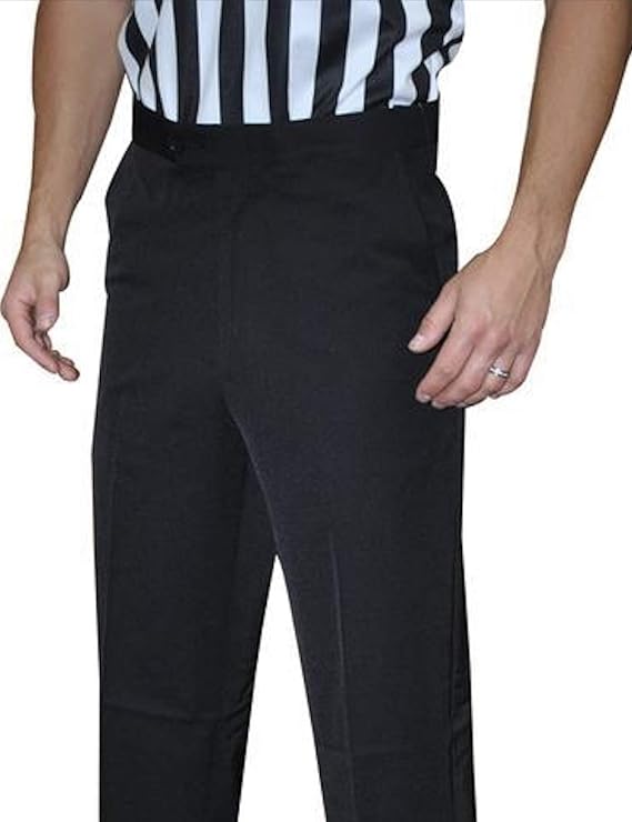 Smitty | BKS-277 | Polyester Flat Front Official's Pants with Slash Pockets | Basketball Wrestling | Referee's Choice!