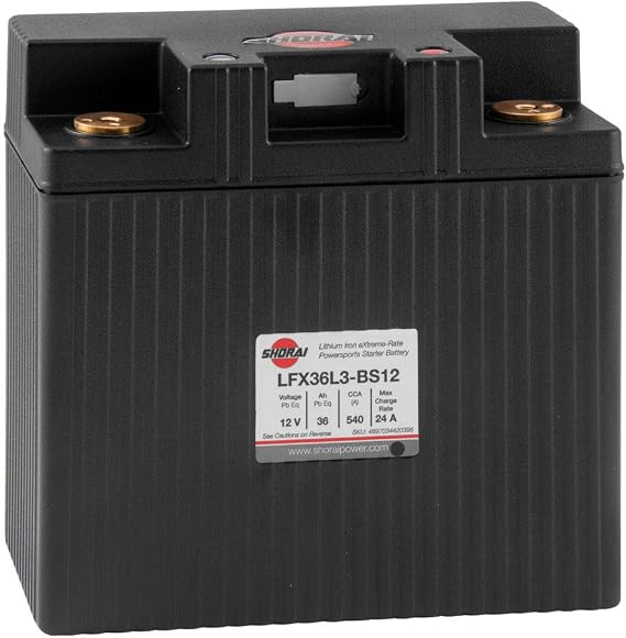 Shorai Lithium Battery LFX36L3-BS12 Lightweight Powerful