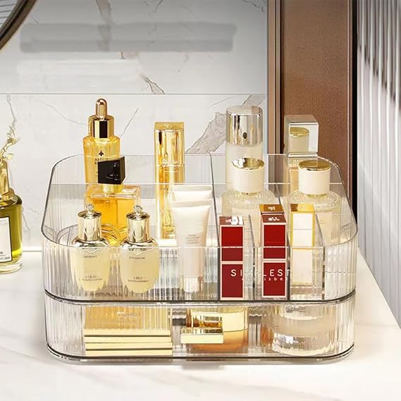 Makeup Organizer with Stackable Drawers, Bathroom Counter Organizer.