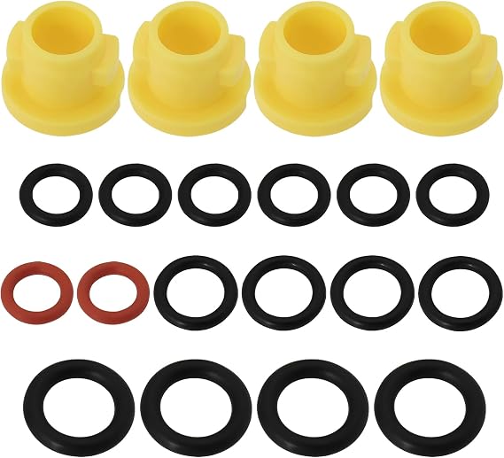 EMSea 20Pcs O-Ring Set Compatible with Karcher Lance Hose Nozzle K2 K4 K5 K6 K7 Spare O-Ring Seal 2.640-729.0 Rubber Seal Pressure Washer Accessories
