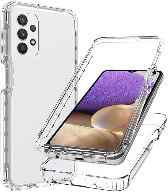 Clear Case Compatible with Galaxy A32 5G, Samsung A32 5G Case for Girls Women, Cute Crystal TPU Bumper Shockproof Protective Phone Case Cover for Samsung Galaxy A32 5G (Clear)