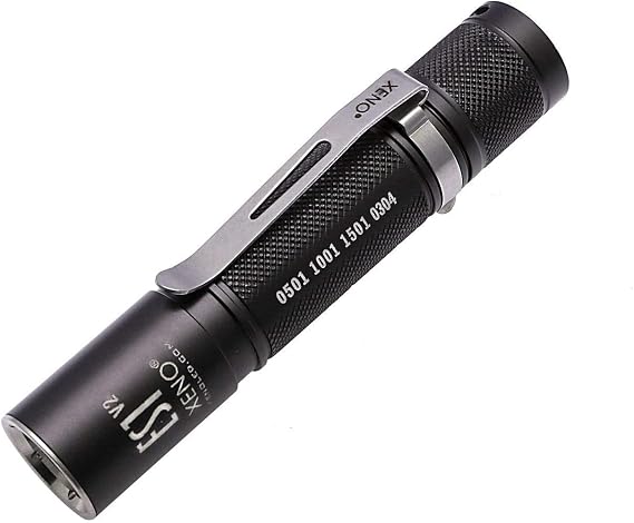 Xeno Waterproof Mini Military Standard Flashlight ES1 with AA Battery*1 - NW (Neutral White)