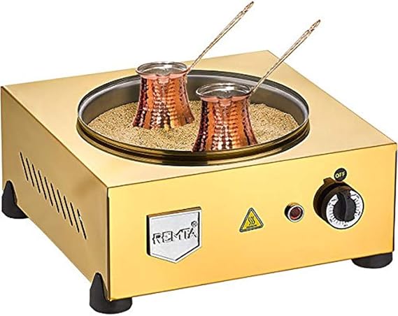 Remta KF02 Sand Coffee Machine, Gold, Stainless Steel