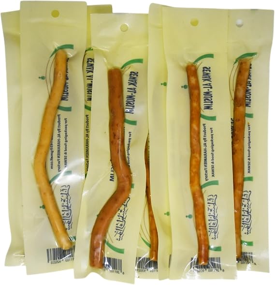 Bonballoon Sewak Siwak Meswak Miswak Sticks Al Muslim Natural Herbal Vacuum Sealed Arak Peelu Natural Brush Toothbrush (3 Tooth Sticks)