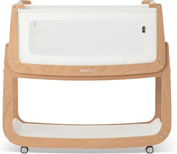 Snuz SnuzPod 5 Bedside Bassinet with Mattress, Natural