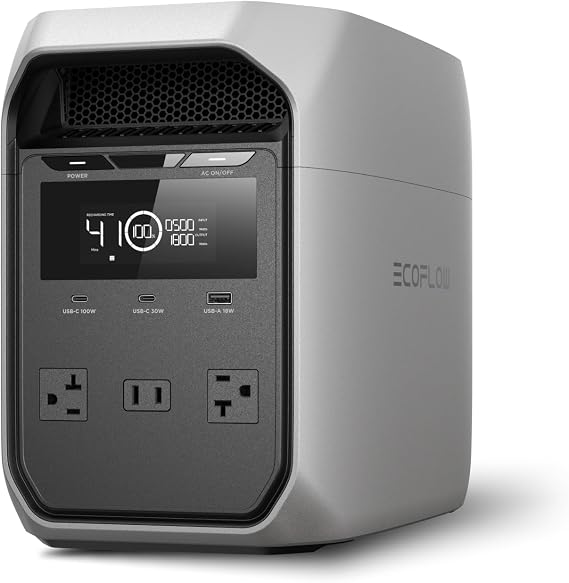 EF ECOFLOW Portable Power Station Delta 3 Classic, 1024Wh 1800W AC