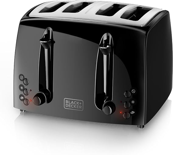 BLACK+DECKER 4-Slice Toaster with Extra-Wide Slots