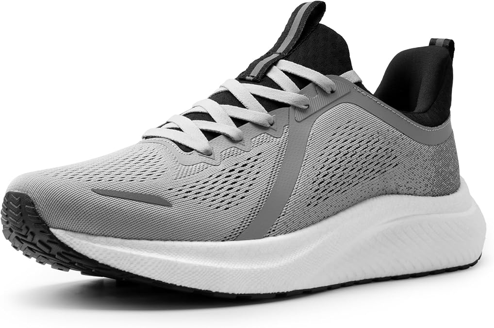 ALLSWIFIT Men's Slip On Walking Shoes DreamLife Non Slip Athletic Gym Workout Comfortable Lightweight Running Tennis Sneakers