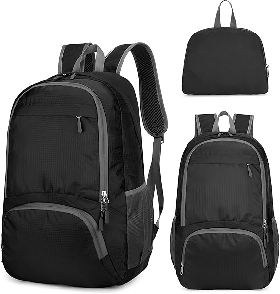 Foldable Backpack Lightweight - 30L Waterproof Small Rucksack Packable Daypack for Travelling, Durable Ultralight Packable Practical Gifts Walking Backpack for Women Men Outdoor Camping (Large)