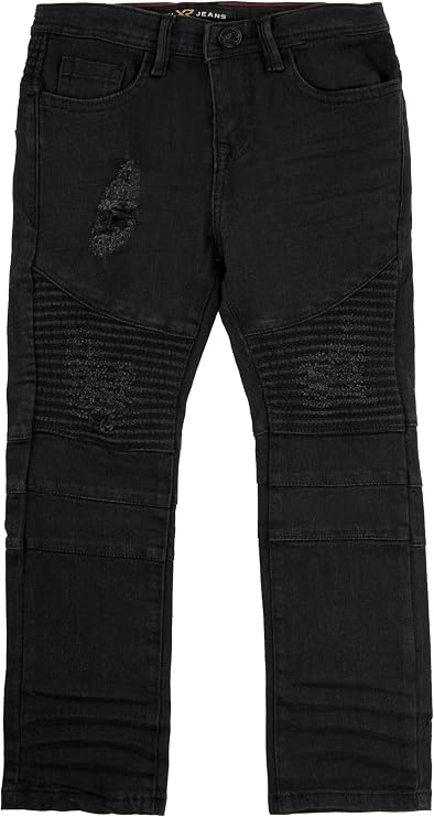 X RAY Big Boys & Little Kids (4-20) Stretch Slim Fit Pants Moto Denim Jeans