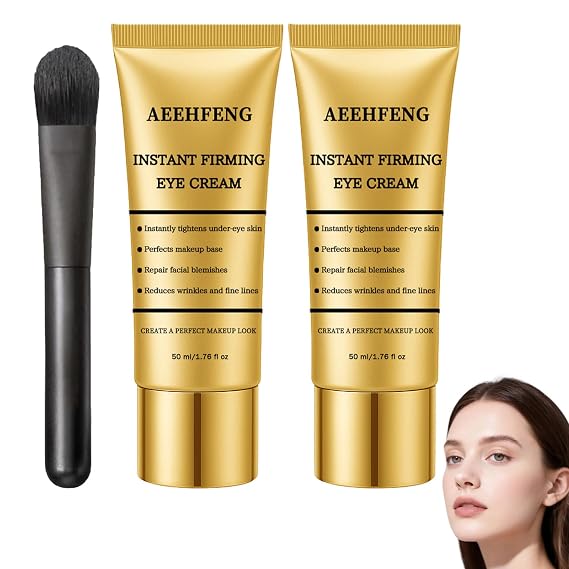 New Perfection Eye Tightener, Gentle Skin eye tightener, Instant Temporary eye tightener Cream, Reduces The Look of Under eye Bags, Dark Circles & Puffiness, Anti-Aging Fine Lines (2 Bottle)