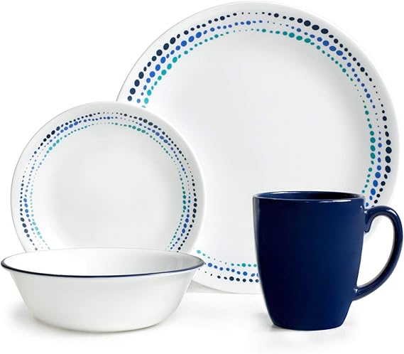Corelle Livingware Ocean Blues 16-pc Dinnerware Set