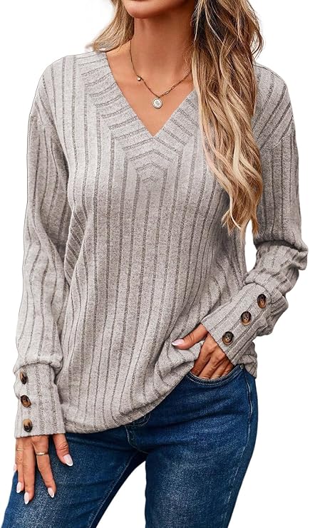Dokotoo Womens Long Sleeve Shirts Lightweight Fall Sweater 2026