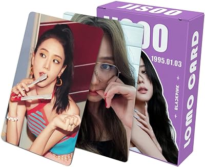Kpop Kim Jisoo Photocard Picture Card Set Photobook Polaroid Photo Poster Gift for Blink Girls and Boys