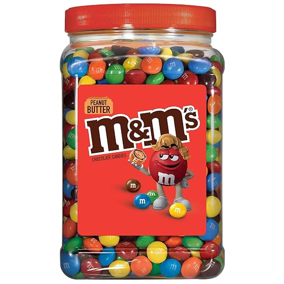 M&M's Peanut Butter Candies, 55 Oz.,,