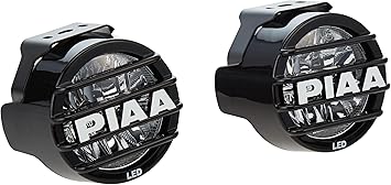 Piaa 5370 White 3.5-Inch SAE Compliant LED Fog Lamp Kit with Wiring Harness and Relay and Switch, Pack of 2
