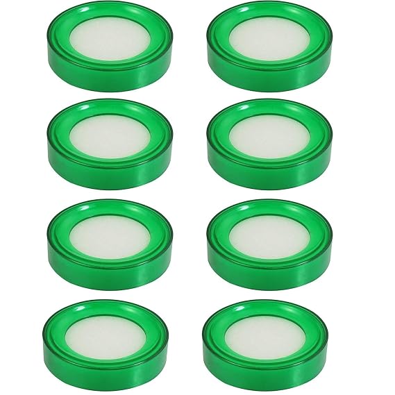 Xiaoyztan 8Pcs Green Finger Moistener Sponge for Cash Counting | Green round sponge finger moistener for cash counting and office use