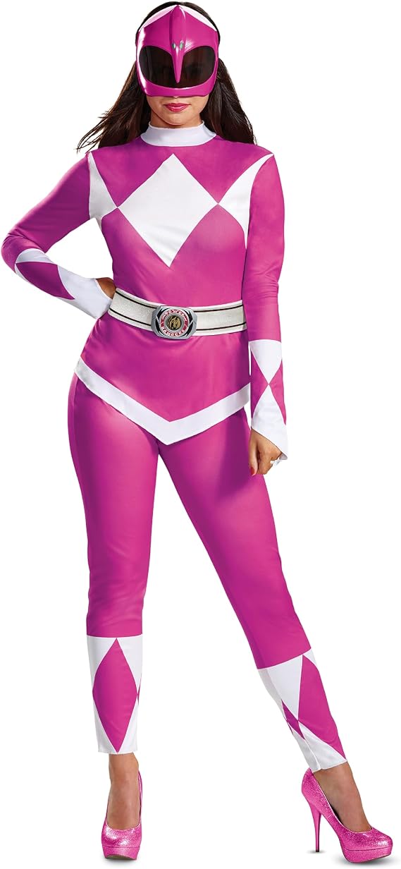 Disguise Women's Pink Ranger Adult Costume