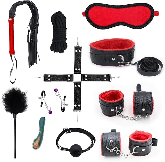 Intimacy Items for Bedroom Play,11pcs Sexy Tools Accessories Adult Tool for Couples Sx Tip up Set for Men and Women H70712