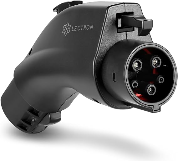 Lectron NACS to J1772 EV Charging Adapter - Compatible with Tesla Wall Connectors, Destination Chargers, Mobile Connectors (80A, 240V) - for J1772 Electric Vehicles - UL 2252 Certified (Black)