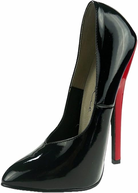 Ellie Shoes Women's 6 Inch Heel Fetish Pump (Black/Red;11)