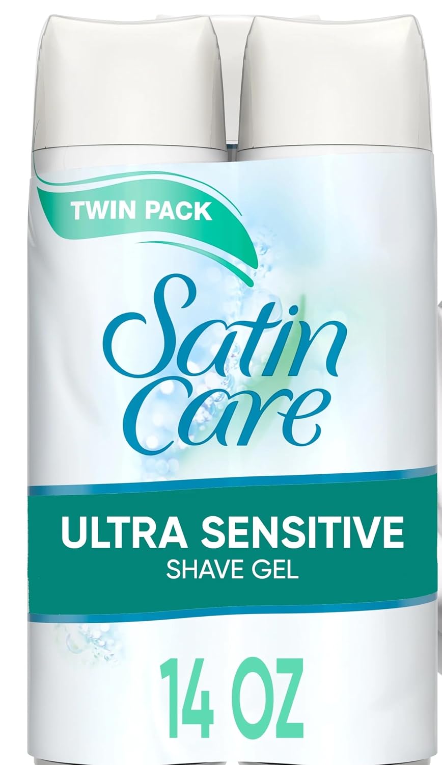 Care Ultra Sensitive Shave Gel for Women is available in a convenient pack of two, with each tube containing 7 ounces of fragrance-free formula