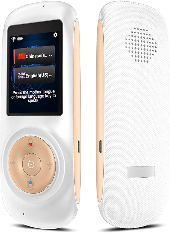 Smart Language Translation Device with Voice 2.4" Touch Screen 70 Languages in 120 Countries Wifi Pocket Electronic Translation Required Efficiency