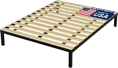 Treaton, 0.68-Inch Heavy Duty Horizontal Wooden Bunkie BoardBed Slats, 78 x 76, Beige