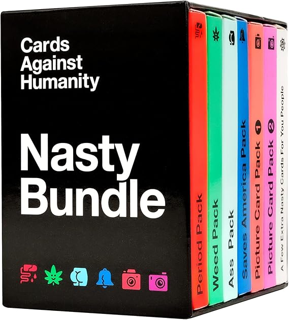 Nasty Bundle for Cards Against Humanity 6 Extra Disgusting Themed Packs