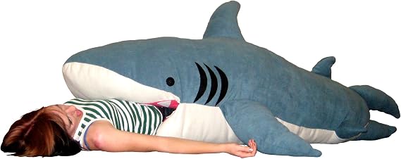 Original Chumbuddy Shark Sleeping Bag Over 6.5 Feet Long! Stuffed Version!