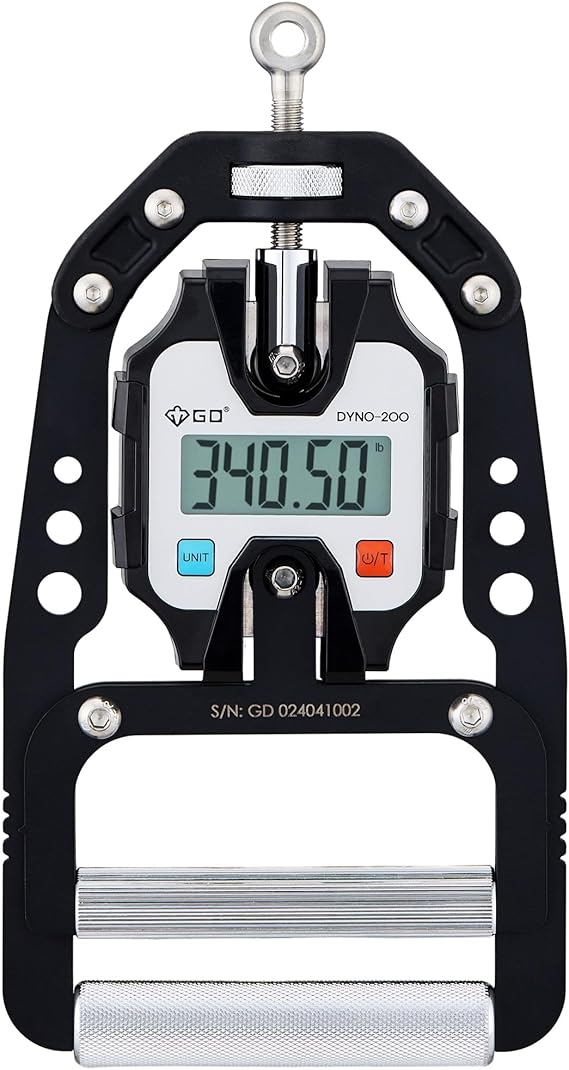 GD DYNO-200 Grip Strength Tester Digital Hand Dynamometer | 440 Lbs 200kg Hand Strength Tester, Grip Measure, Forearm Exerciser, Arm wrestling training equipment, Gripper strengthener