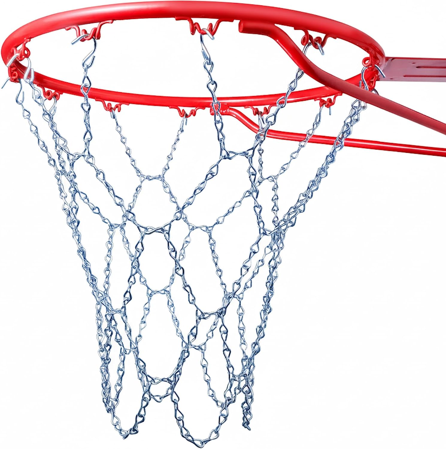 Cannon Sports Heavy Duty Chain Basketball Net – Rust Proof, All Weather Metal Net Replacement - Official Standard 12-Loop Metal Net for IndoorOutdoor Basketball Rims