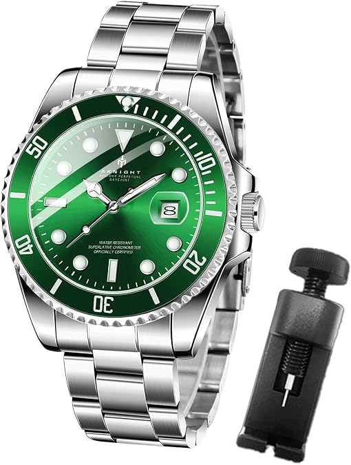 BENYAR AKNIGHT Watches for Men, Waterproof Male Watch Luminous Chronograph Analog Quartz Movement Mens Watches, Stylish Men's Wrist Watch with Calendar