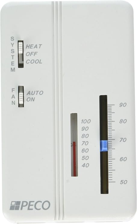 Peco SP155-009 Trane Compatible Zone Sensor, White