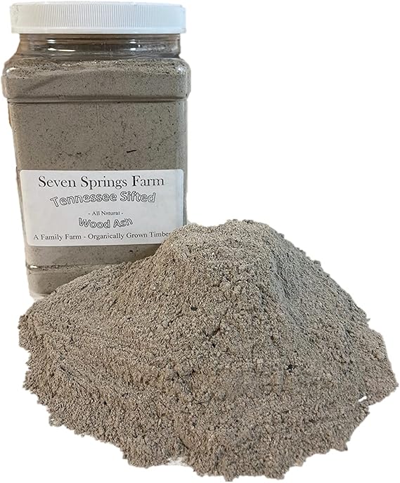 Tennessee Sifted Wood Ash 2lbs - All Natural Ashes from Organically Grown Hardwood Timber - Seven Springs Farm - (2 Pound, 1)