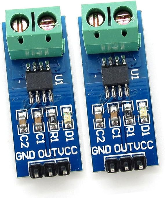 ACS712 Current Sensor Module, 5A Range, 2 Pcs