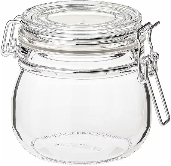 Ikea KORKEN Kapaklı Kavanoz, 0,5 l (Şeffaf Cam)