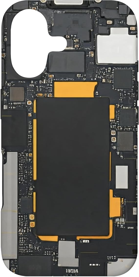 Classic Motherboard Design with Electronic Circuits Case for iPhone 17