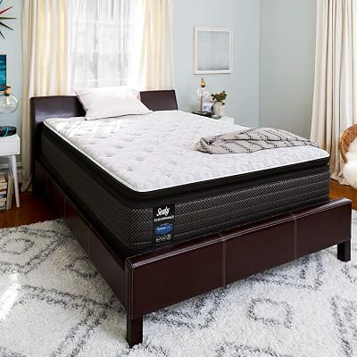Sealy Response Performance 14-Inch Cushion Firm Euro Pillow Top Mattress, Split California King Purchase 2 for a Complete California King Set