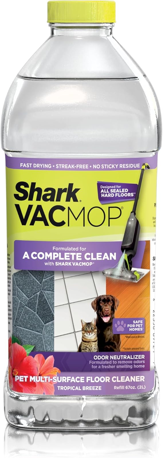 Shark VACMOP Pet Multi-Surface Floor Cleaner Refill, 2L, VCO60