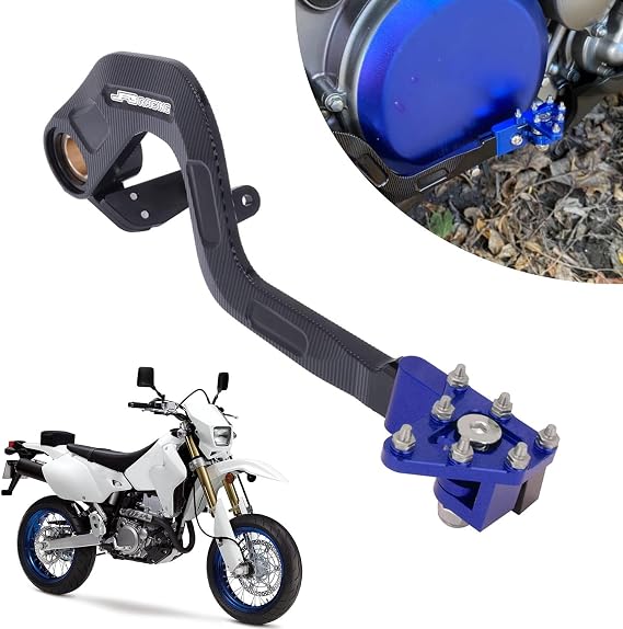AnXin Motorcycle Rear Brake Pedal Foot Lever for DRZ400 00-04,DRZ400S 00-23,DRZ400E 00-07,DRZ400SM 05-23 Blue