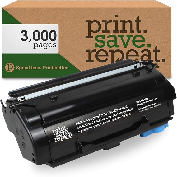 Print.Save.Repeat. Lexmark 55B1000 Toner Cartridge | Remanufactured for Lexmark MS331, MS431, MX331, MX431, MX432