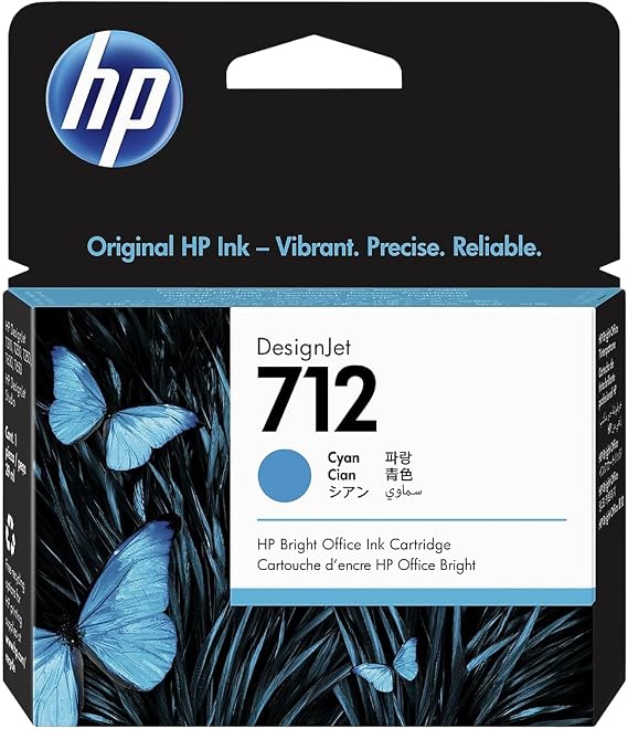 Hp 3ed67a (712) Mavi 29 Ml Genis Format Murekkep Kartusu