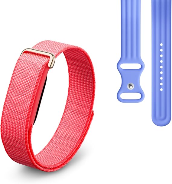 Google Fitbit Air - Activity Tracker Without Display with Fitness Tracking Heart Rate Monitor - iOS and Android Compatible - Berry + Sport Band for Fitbit Air - Lavender L