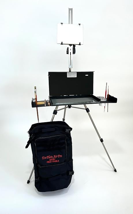 Professional Series En Plein Air Pro Oil & Acrylic Easel Package (Tempered Glass Palette)