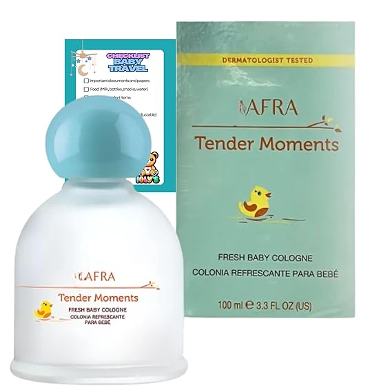 Ioly's Jjafra Tender Moments Baby Cologne for boys, girls Jjafra baby perfume for newborn Alcohol FREE Paraben Colonia para bebe recien nacido kids Perfume para bebe toddler colonia para ninos PK 1