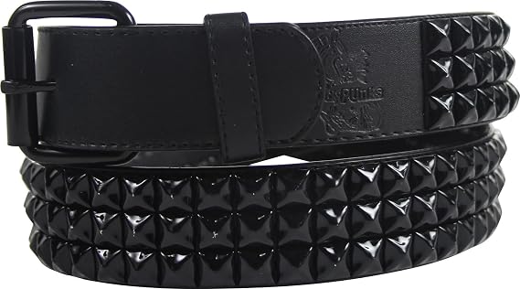 Punk Rock Classic Pyramid Studded Leather Belt by BodyPunks